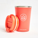 Orange Insulated Tumbler with lid. Sustainable Branded merchandise