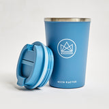 Blue Insulated Tumbler with lid. Sustainable Branded merchandise