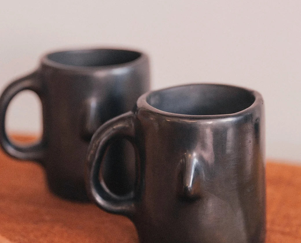 Black Clay Coffee Mug