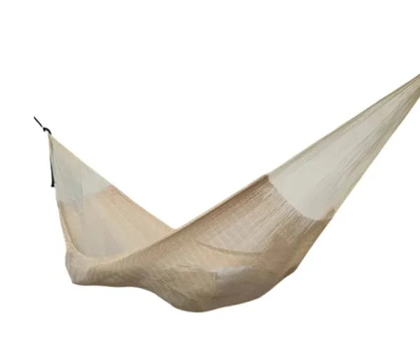 Handwoven cotton hammock neutral colours