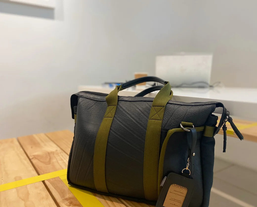 Vegan upcycled briefcase corporate gift