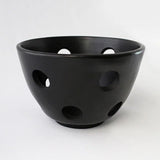 Black clay decorative piece 