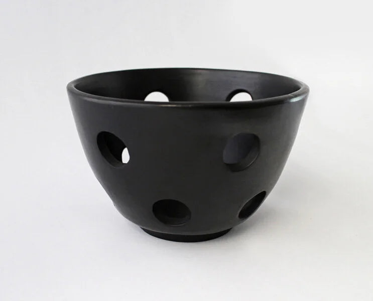 Black clay decorative piece 