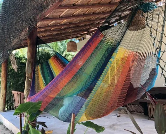 100% Cotton artisan Hammock Multicolour