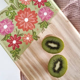 Hand painted chopping board. Artisan gifts