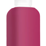 Eco glass bottle and silicon sleeve 500ml in strawberry 