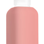 Eco glass bottle and silicon sleeve 500ml  in pink