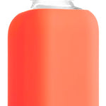 Eco glass bottle and silicon sleeve 500ml  in orange