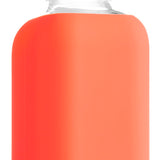 Eco glass bottle and silicon sleeve 500ml  in orange