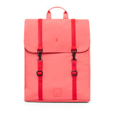 Pink vegan slim backpack. Eco-friendly branded merchandise