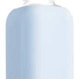 Eco glass bottle and silicon sleeve 500ml in baby blue