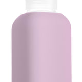 Eco glass bottle and silicon sleeve 500ml in purple