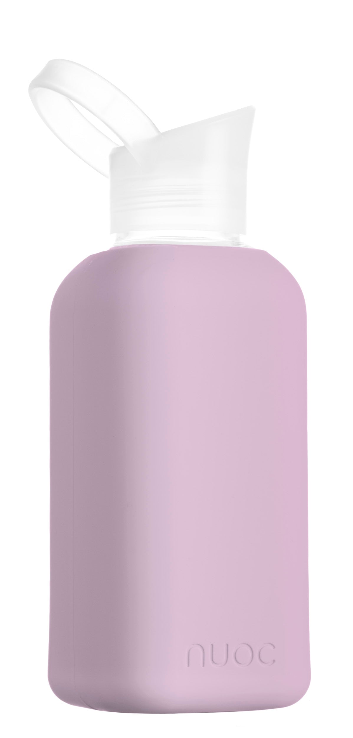 Eco glass bottle and silicon sleeve 500ml in purple