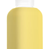 Eco glass bottle and silicon sleeve 500ml in  light yellow