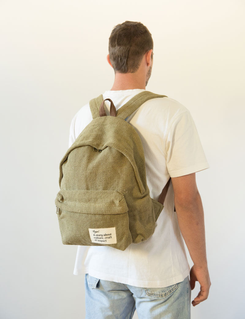 Hemp Messenger Backpack