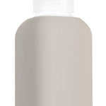 Eco glass bottle and silicon sleeve 500ml in light grey