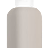 Eco glass bottle and silicon sleeve 500ml in light grey