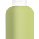 Eco glass bottle and silicon sleeve 500ml in lime