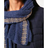 Unisex Cashmere Scarf Blue 