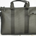 Green recycled vegan briefcase