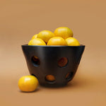 Black Clay fruit bowl 