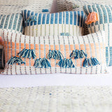 Handwoven lumbar pillow cover