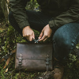 Vegan Leather Messenger Bag