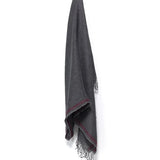 Unisex Grey Linen Shawl