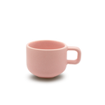 pink ceramic coffee cup 