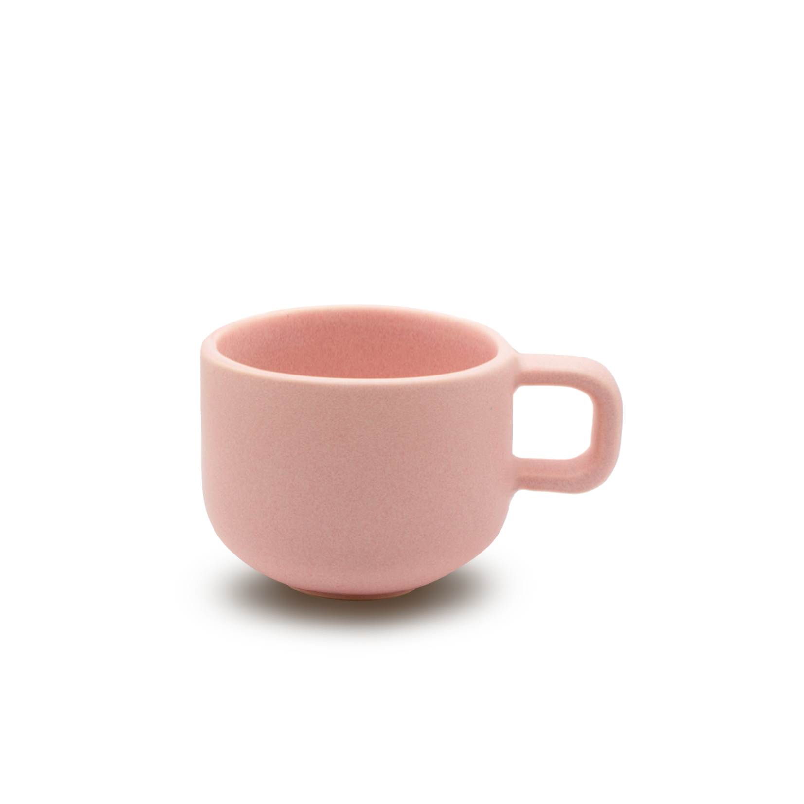 pink ceramic coffee cup 