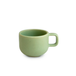 green mint ceramic cup