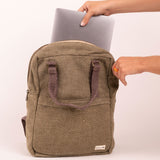 Hemp & Cotton Eco-Friendly Backpack. Branded merch